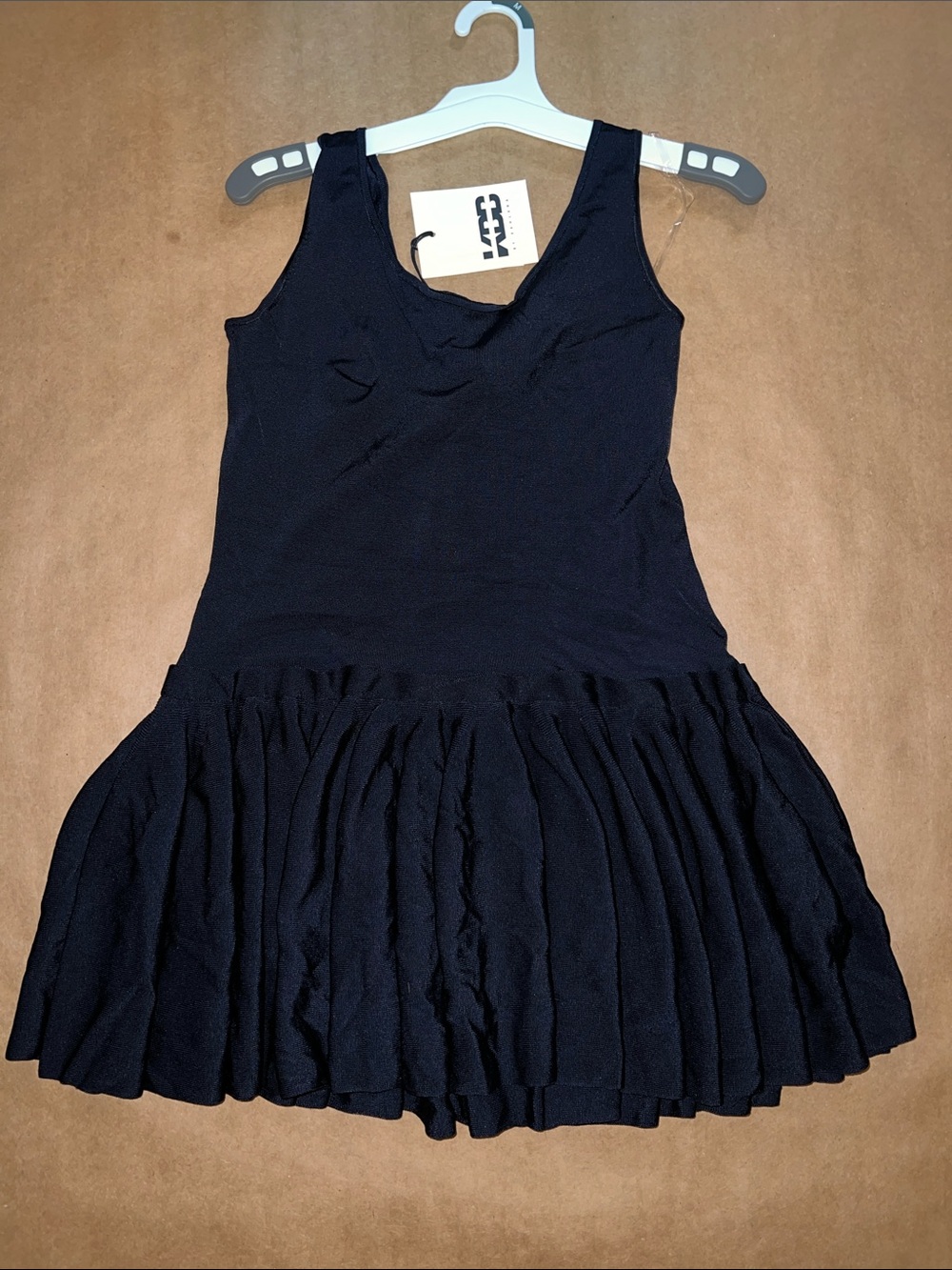 KBB Navy Blue Sleeveless Scoop Neck Mini Dress